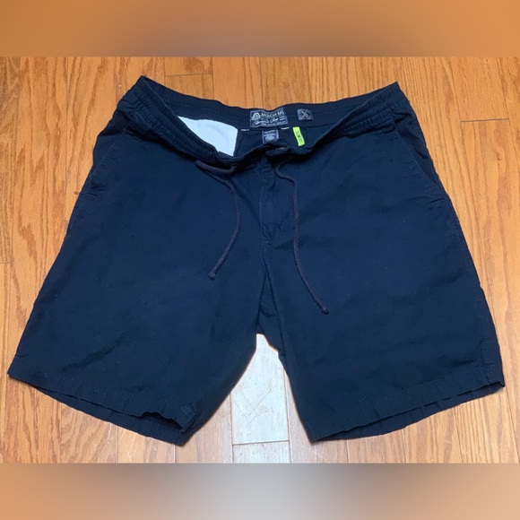 Men’s 36 Slim Fit Navy Blue AMERICAN RAG Snap Closure Zip Fly Drawstring Shorts - Picture 7 of 16